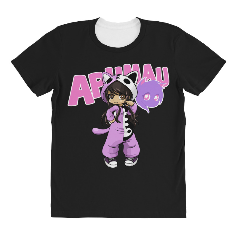 NEW Aphmau As a Cat Black Tshirt Size S-2XL 