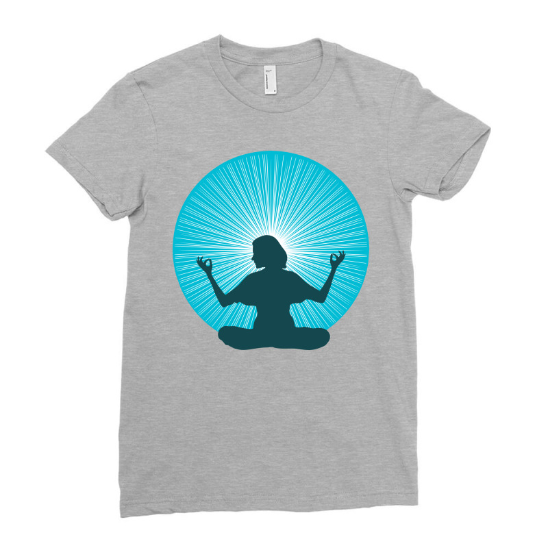 Yoga Woman Ladies Fitted T-Shirt by Chiks | Artistshot