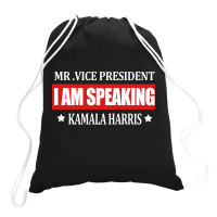 I Am Speaking Drawstring Bags | Artistshot