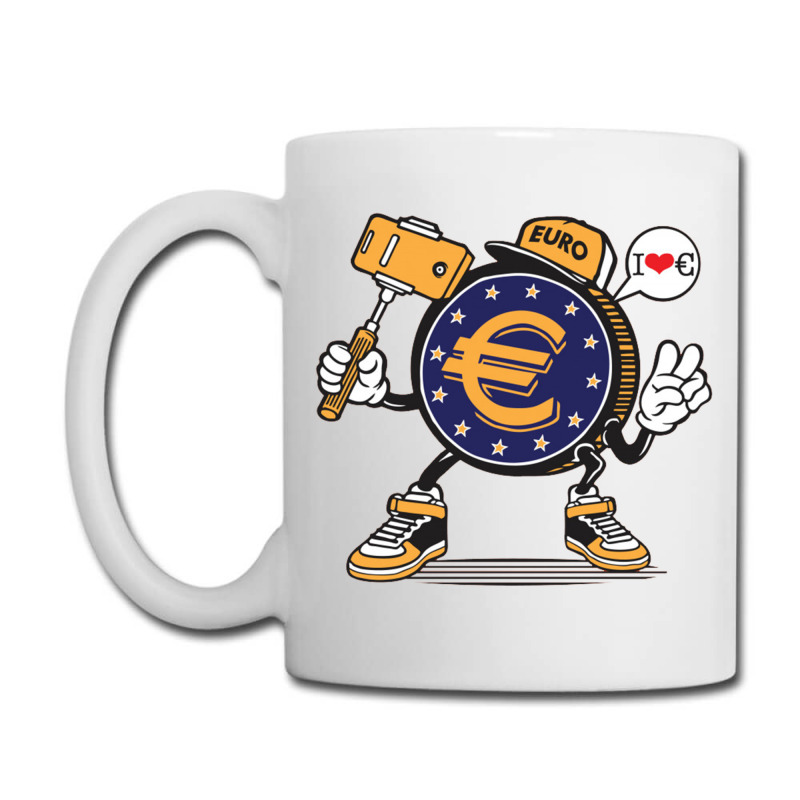 Euro Coin Money Selfie Coffee Mug | Artistshot