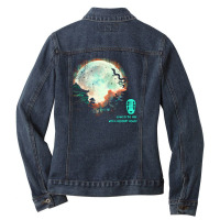 Thermal Moon Glow Ladies Denim Jacket | Artistshot