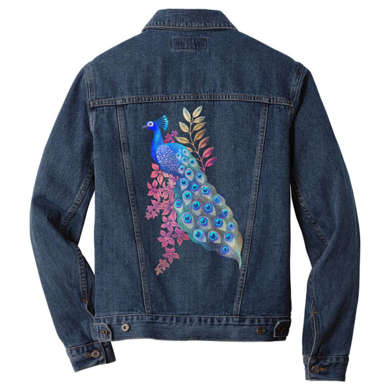 Peacock T  Shirt Peacock Paradise T  Shirt Men Denim Jacket by qdietrich111 | Artistshot