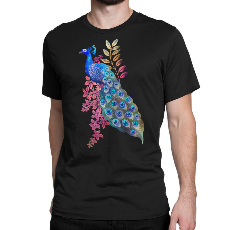 Peacock T  Shirt Peacock Paradise T  Shirt Classic T-shirt by qdietrich111 | Artistshot