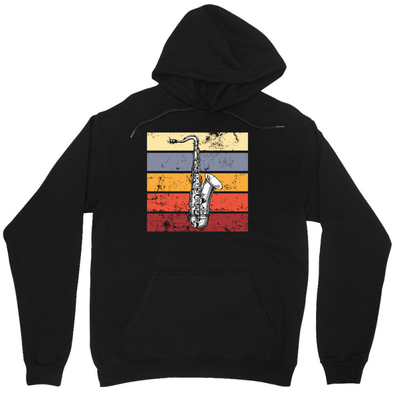 Saxophone Retro Unisex Hoodie by autlu2024 | Artistshot