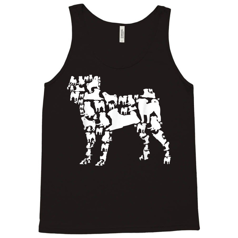 Pugs Collection Pug Bunch Dog Lover T Shirt Tank Top by Sand King | Artistshot