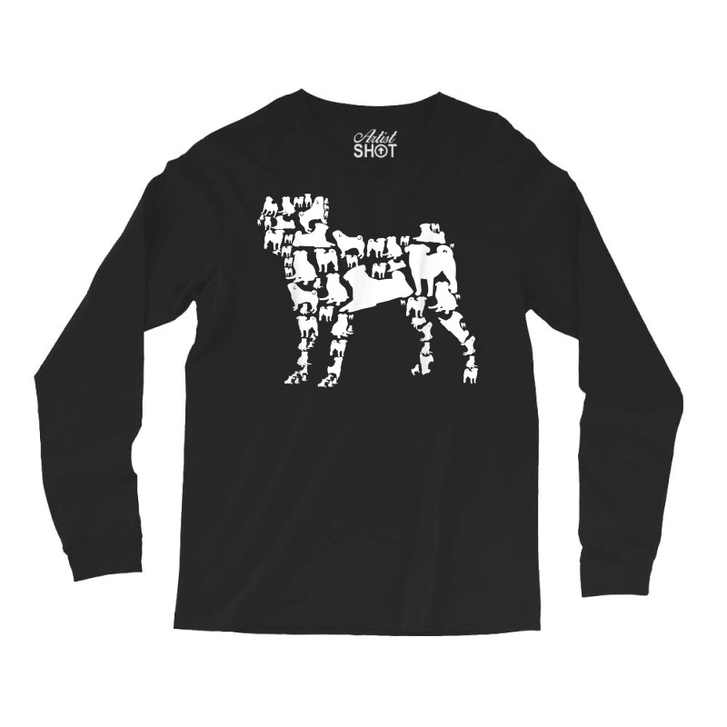 Pugs Collection Pug Bunch Dog Lover T Shirt Long Sleeve Shirts by Sand King | Artistshot