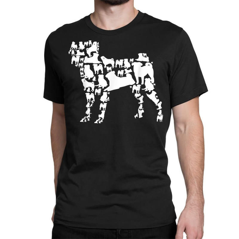 Pugs Collection Pug Bunch Dog Lover T Shirt Classic T-shirt by Sand King | Artistshot