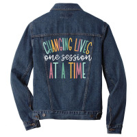 Changing Lives One Session At A Time Sweatshirt Men Denim Jacket | Artistshot