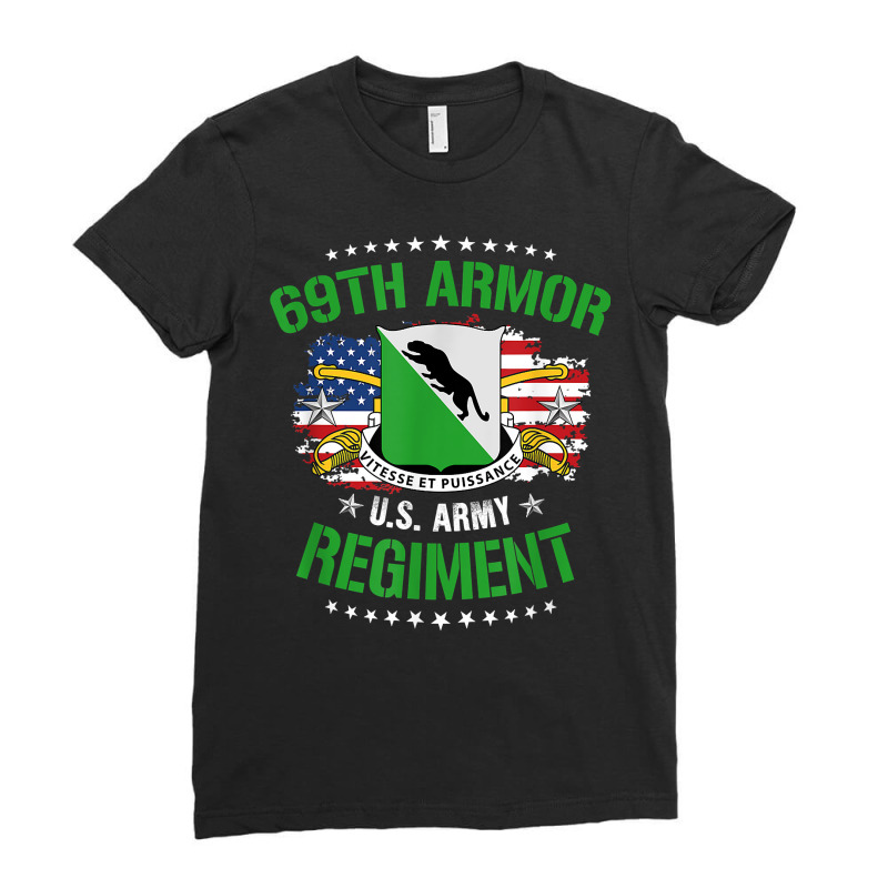 Army 69th Armor Regiment T Shirt Ladies Fitted T-Shirt by jermonmccline | Artistshot