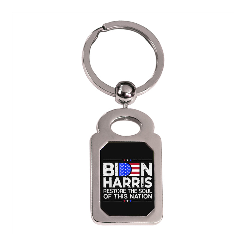 Biden Harris Make Great Idea Silver Rectangle Keychain | Artistshot