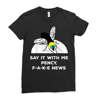 Debate Politics Trump Fly Vote 2020 Ladies Fitted T-shirt Designed By Kakashop