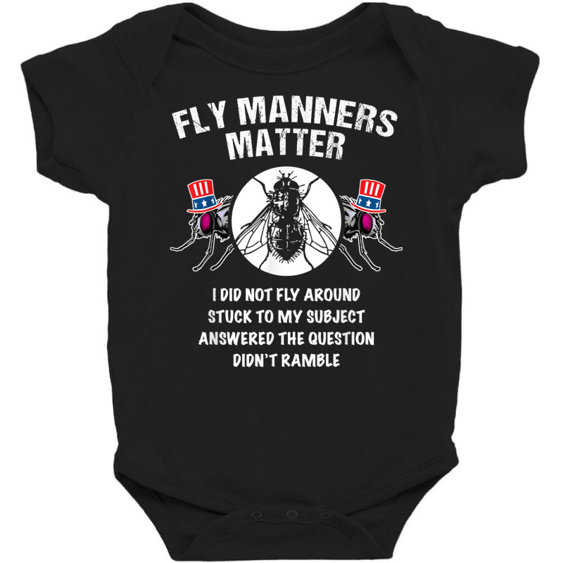 Fly Manners Matter Baby Bodysuit by kakashop | Artistshot