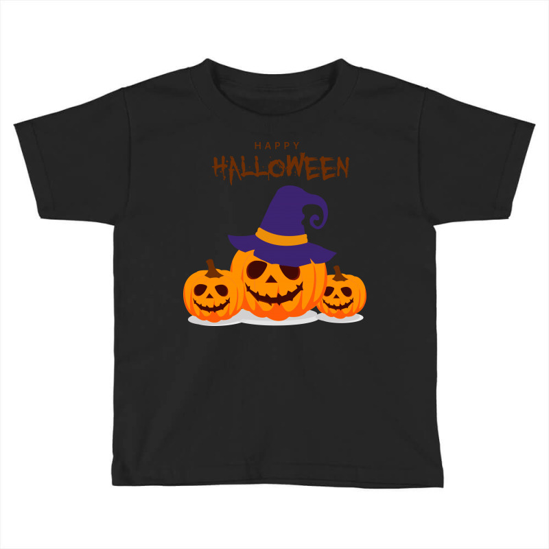 Halloween Pumpkins Smiling Toddler T-shirt by Grafixbychawki | Artistshot