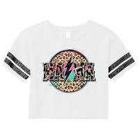 Rock Mama Lightning Bolt Leopard Cheetah Print Letter T Shirt Scorecard Crop Tee | Artistshot