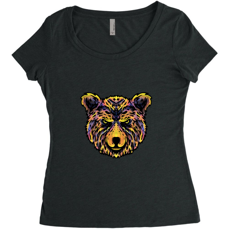 Bear Women's Triblend Scoop T-shirt | Artistshot