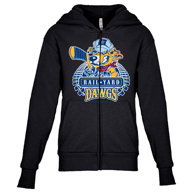 Roanoke Rail Yard Dawgs Youth Zipper Hoodie | Artistshot