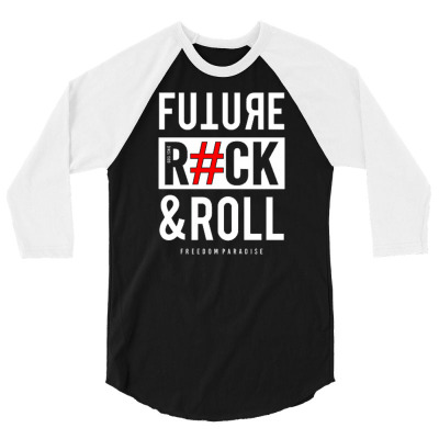 Future Rock And Roll 2 3/4 Sleeve Shirt Designed By Tamiart