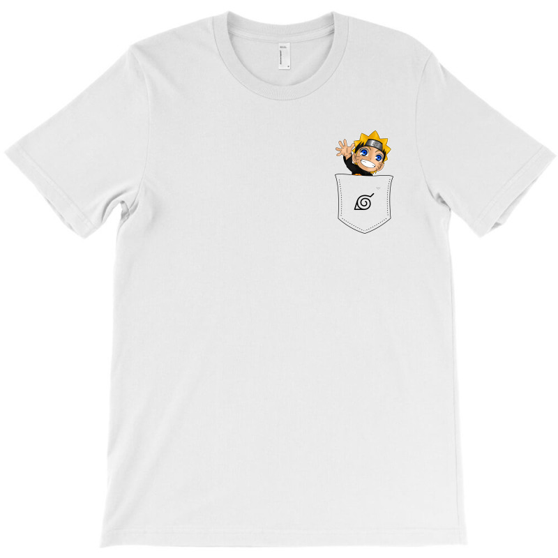 Custom Naruto In Pocket T-shirt By Mia 