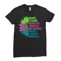 Metastatic Breast Cancer Awareness Care Warrior T Shirt Ladies Fitted T-shirt | Artistshot