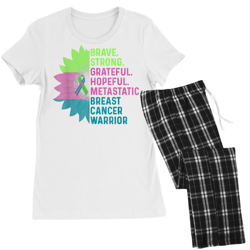 Metastatic Breast Cancer Awareness Care Warrior T Shirt Women's Pajamas Set by darelychilcoat1989 | Artistshot