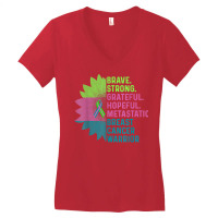 Metastatic Breast Cancer Awareness Care Warrior T Shirt Women's V-neck T-shirt | Artistshot