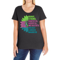 Metastatic Breast Cancer Awareness Care Warrior T Shirt Ladies Curvy T-shirt | Artistshot