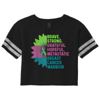 Metastatic Breast Cancer Awareness Care Warrior T Shirt Scorecard Crop Tee | Artistshot