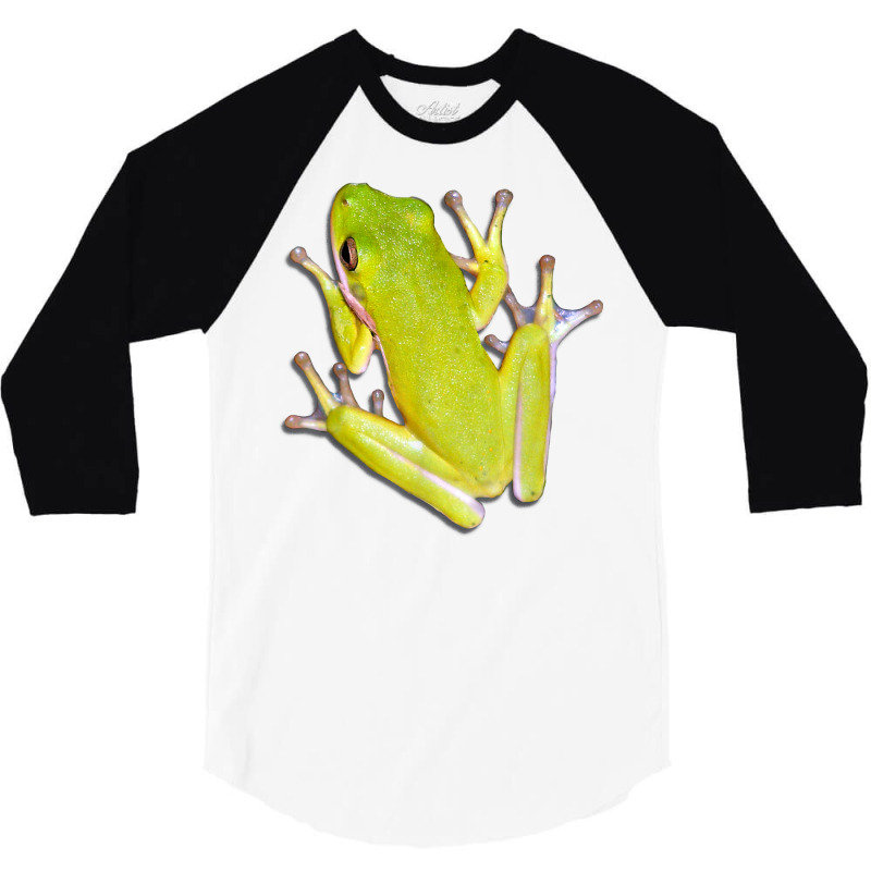 Green Tree Frog T Shirt 3/4 Sleeve Shirt | Artistshot