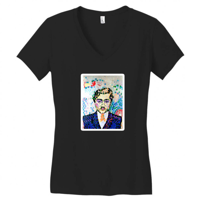 Felix Vallotton Misia At Her Dressing Table New Color Editing 36370059 Women's V-Neck T-Shirt by dacun22 | Artistshot