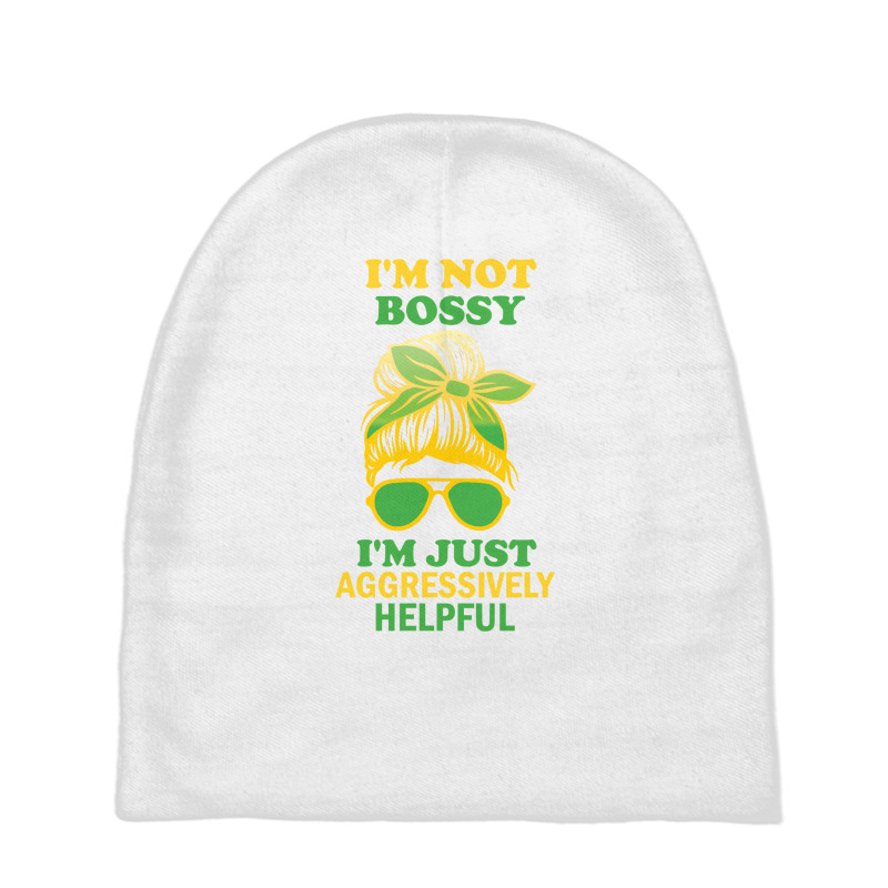 I'm Not Bossy, I'm Just Aggressively Helpful Funny Saying Long Sleeve Baby Beanies by naythendeters2000 | Artistshot