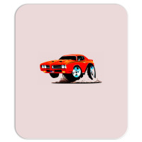 Classic American Muscle Car Cartoon Vector Illustration Mousepad | Artistshot