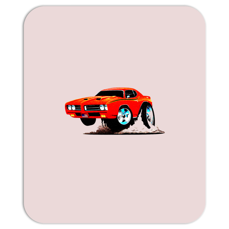 Classic American Muscle Car Cartoon Vector Illustration Mousepad | Artistshot