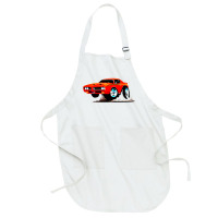 Classic American Muscle Car Cartoon Vector Illustration Full-length Apron | Artistshot