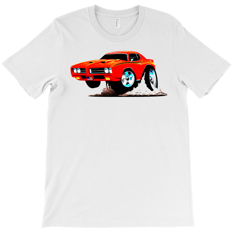 Classic American Muscle Car Cartoon Vector Illustration T-shirt | Artistshot