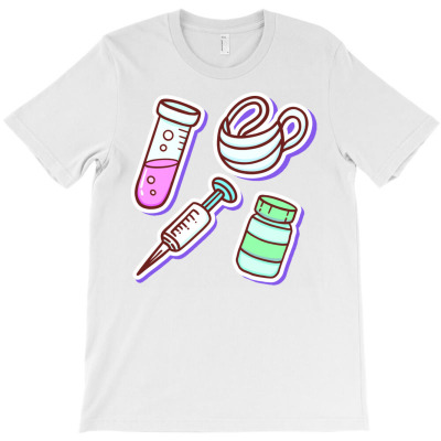 Hand Drawn Medical Tools T-shirt Designed By Siptami Isnaini Darma