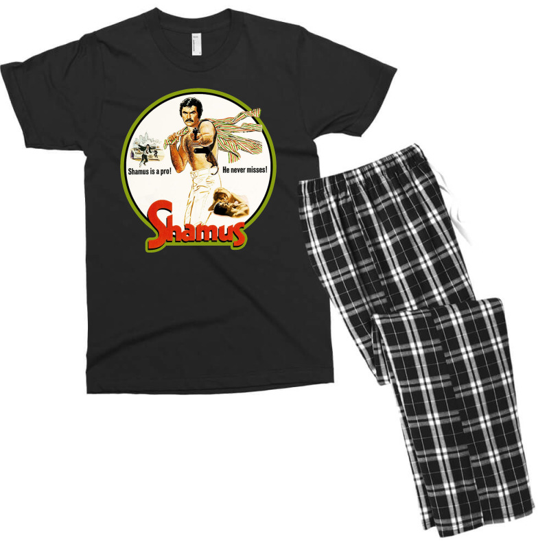 Custom Burt Reynolds Shamus Men's T-shirt Pajama Set By Ernando
