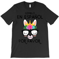 Bilingual Teacher Spanish Maestra Español Cute Llama Gifts T Shirt T-shirt | Artistshot