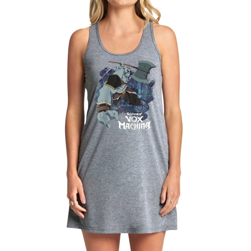 The Legend Of Vox Machina Grog Strongjaw With Axe Raglan Baseball Tee Tank Dress by darelychilcoat1989 | Artistshot