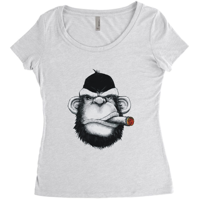 Gorilla Women's Triblend Scoop T-shirt by coşkun | Artistshot