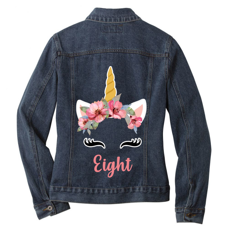 Eight Months Old Eight Years Birthday Ladies Denim Jacket by coşkun | Artistshot