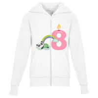 Eight Months Old Eight Years Birthday Youth Zipper Hoodie | Artistshot