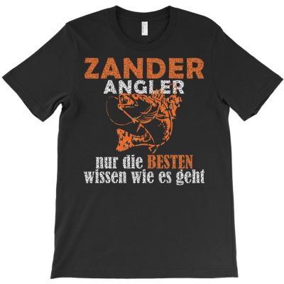 Zander Angler, Predatory Fish, Angling T-shirt Designed By Irvan Maulana