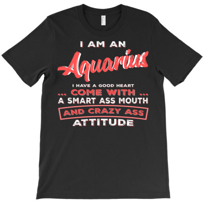 Zodiac Sign Aquarius Aquarius Saying T-shirt Designed By Irvan Maulana