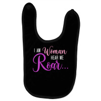 Womens I Am Woman Hear Me Roar... Loud! V Neck T Shirt Baby Bibs | Artistshot