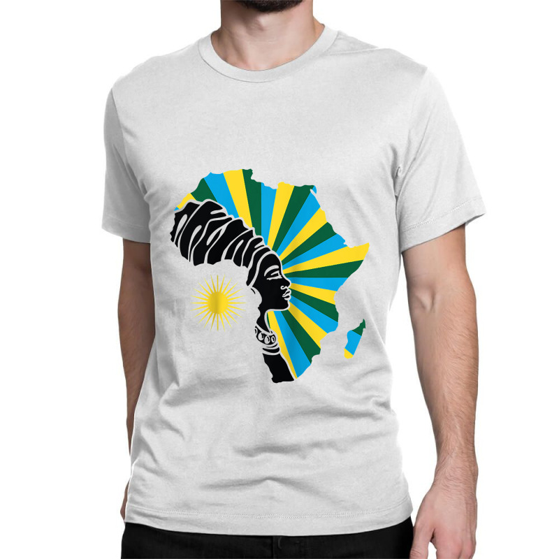 Rwanda Rwandan Flag Africa Map Ethnic Heritage Black Woman Raglan Base Classic T-shirt by makhluktuhanpalingseksi | Artistshot