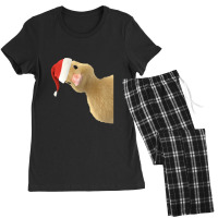 Santa Duck Peeking Or Peking Christmas Duck Pun Chef Gift Women's Pajamas Set | Artistshot