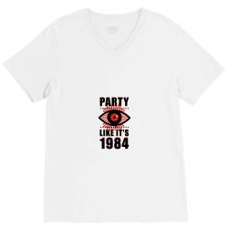 big brother is watching you party V-Neck Tee | Artistshot