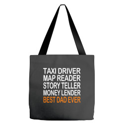taxi driver best dad ever fathers day birthday christmas present gift Tote Bags | Artistshot