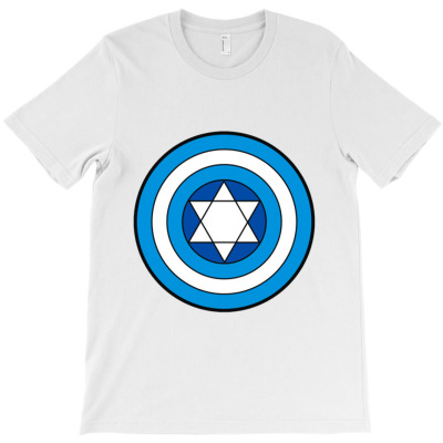 Holidays Hanukkah Captain Shield Logo T-shirt Designed By Dollrasion
