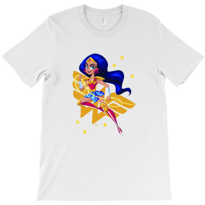 Kids Dc Comics Super Hero Girls Wonder Woman T-shirt Designed By Dollrasion